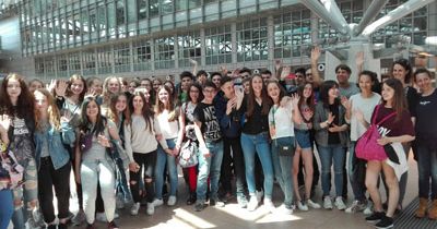 Spanische Austauschschüler am Bondenwald
