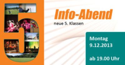 Informationsabend für die neuen 5. Klassen